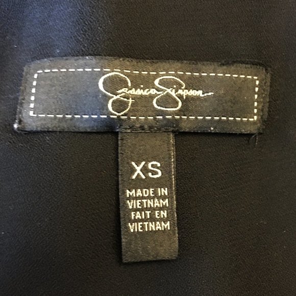 JESSICA SIMPSON Black Sequin Stripe Blouson Dress - Picture 7 of 10